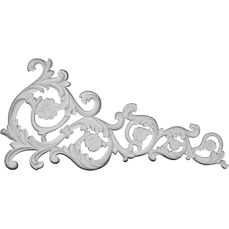 Ekena Millwork 29 3/4"W x 15 1/4"H x 1"P Avery Onlay, Right ONL30X15X01AV-R